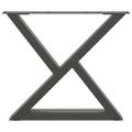 vidaXL Nohy konferenčného stolíka 2 ks antracitové 60x(42-43,3) cm oceľové