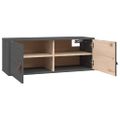 vidaXL Nástenné skrinky 2 ks sivé 80x30x30 cm masívna borovica