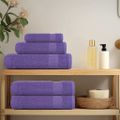 vidaXL Uteráky pre hostí FROGN 4 ks fialové 30x50 cm 360 g/m²