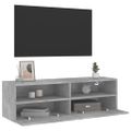vidaXL TV nástenná skrinka betónovo sivá 100x30x30 cm kompozitné drevo