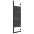 vidaXL Skladací sprchový kút 3 panely 130x130 cm ESG čierny