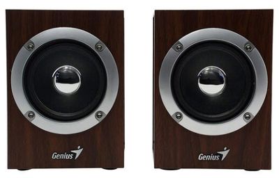 GENIUS reproduktor SP-HF280/ 2.0/ 6W/ drevený/ farba drevo Reproduktory, 2.0, 6W, USB napájenie, 3,5mm jack, drevené, hnedé