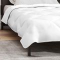 vidaXL Paplón 200 x 140 x 4 cm Žiadne Polyester Biela Priedušná