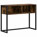 vidaXL Koncový stôl Dymová dub 100 x 36 x 75 cm Kompozitné drevo