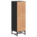 vidaXL Servírovacia skriňa Čierny dub 35 x 37 x 117 cm