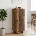 vidaXL Servírovacia skriňa Staré drevo 33 x 34,5 x 90 cm