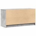 vidaXL TV stolík s LED betónovosivý 100x34x50 cm kompozitné drevo