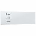 vidaXL Nástenná magnetická tabuľa biela 80x30 cm tvrdené sklo