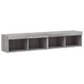 vidaXL TV skrinky s LED svetlami 2 ks sivé sonoma 80x30x30 cm