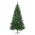 vidaXL Vianočný stromček s 150 LED-i so stojanom Zelená 150 cm PE