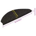 vidaXL Nášľapy na schody samolepiace 20 ks antracitové 65x22,5x3,5 cm