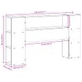 vidaXL Čelo postele s úložným priestorom biele 150 cm borovica