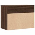 vidaXL Lavica na topánky hnedý dub 60x30x45 cm spracované drevo