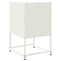 vidaXL Nočné stolíky 2 ks biele 36x39x60,5 cm oceľ