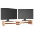 vidaXL Stojan na monitor 100x27x15 cm masívna borovica
