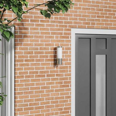 vidaXL Exteriérové nástenné svietidlo Strieborná 12 x 8,5 x 27 cm