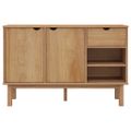 vidaXL Komoda OTTA 114x43x73,5 cm, borovicový masív