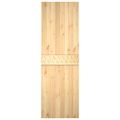 vidaXL Posuvné dvere Prírodná a biela 70 x 210 cm