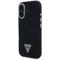 Puzdro Guess HC MagSafe FW Denim Triangle Logo pre iPhone 16 čierne