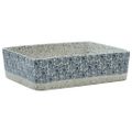 vidaXL Umývadlo na dosku sivo-modré obdĺžnik 46x35,5x13 cm keramické