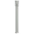 vidaXL Vonkajšia stojaca lampa senzor strieborná 110 cm nehrdzav. oceľ