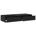 vidaXL Zásuvky pod posteľ Čierny dub 90 x 36,5 x 16,5 cm