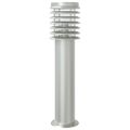 vidaXL Vonkajšie stojace lampy senzor 3 ks strieborné 60 cm nehr. oceľ