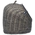 vidaXL Prepravka pre mačku sivá 60x45x45 cm prírodná vŕba