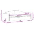 vidaXL Denná posteľ s matracom modrá 90x200 cm zamat