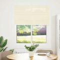 vidaXL plisovaná roleta krémová 110x150 cm Šírka látky 109,4 cm