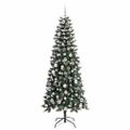 vidaXL Umelý vianočný stromček Zelená 180 cm PVC, plast a oceľ