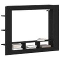 vidaXL TV skrinka 152 x 22 x 113 cm Čierny dub Kompozitné drevo