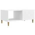 vidaXL Konferenčný stolík Biela 90 x 50 x 40 cm Kompozitné drevo