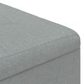 vidaXL Ottoman s Úložným Priestorom Svetlosivá 60 x 60 x 45 cm látka