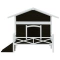 vidaXL Koterec pre psa sivý 159x120x88,5cm borovicový masív