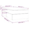 vidaXL Boxspring posteľ s matracom tmavohnedá 100x200 cm látka