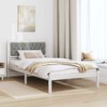 vidaXL Rám postele Svetlosivá 100 x 200 cm Masívne borovicové drevo