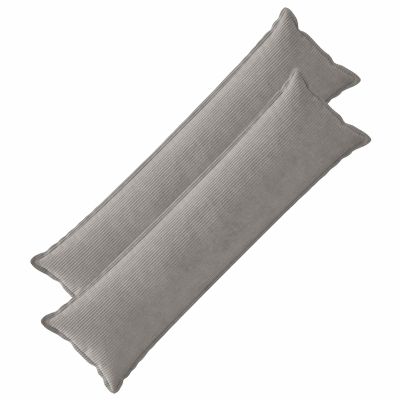 vidaXL Poťah na podložku 2 ks HOUTEN Svetlosivá 40 x 145 cm manšestr
