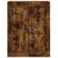vidaXL Vysoká skrinka dymový dub 69,5x34x180 cm spracované drevo