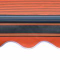 vidaXL Ručne zaťahovacia markíza s LED 450x300 cm oranžovo-hnedá