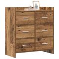 vidaXL Servírovacia skriňa Staré drevo 75 x 33 x 80 cm