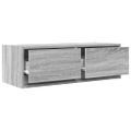 vidaXL TV stolíky 2 ks sivý dub sonoma 80x31x25,5 cm spracované drevo