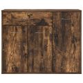 vidaXL Komoda dymový dub 88x30x70 cm spracované drevo