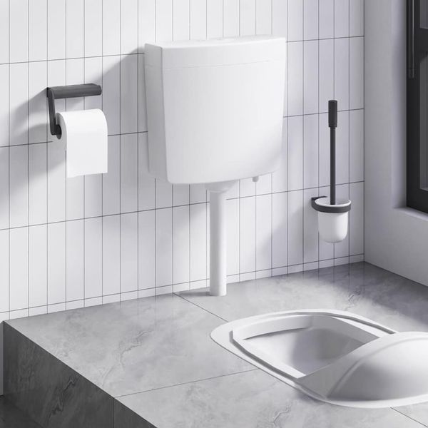 vidaXL WC nádržka so spodným prívodom vody 3/6 l, biela