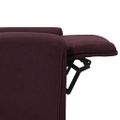 vidaXL Sklápacie kreslo, fialové, látka