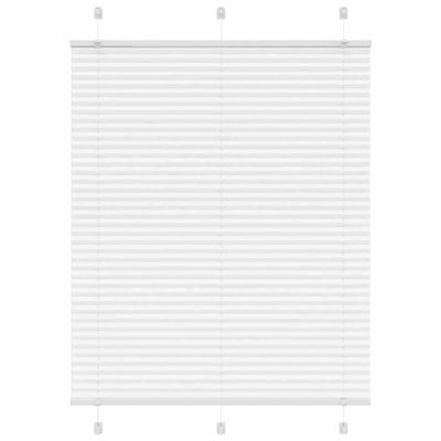 vidaXL plisovaná roleta biela 110x150 cm šírka látky 109,4 cm