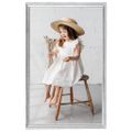 vidaXL Fotorámiky na stôl, koláž 5 ks, strieborné 10x15 cm, MDF