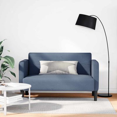 vidaXL Loveseat Pohovka modrá 109 cm manšestrová látka