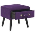vidaXL Nočné stolíky 2 ks tmavofialové 40x35x40 cm zamatové