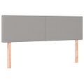 vidaXL Boxspring posteľ s matracom bledosivá 140x200 cm látka